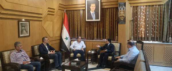 Ambassador Dr. Irshad Ahmad called on Governor of Aleppo province, HE Mr. Hussein Ahmad Diab