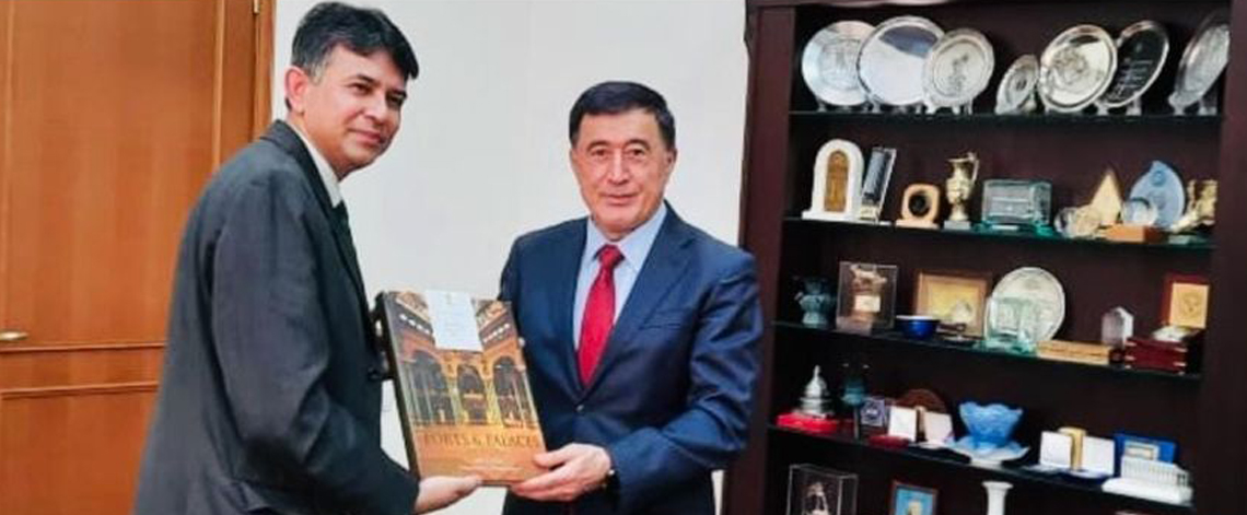 Ambassador Manish Prabhat called on Deputy Foreign Minister of Uzbekistan Mr. Vladimir Norov, 15 February 2022