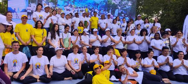 Celebration of 8th International Day of Yoga in Uzbekistan
