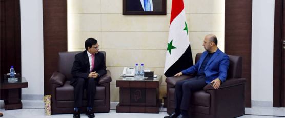 Ambassador Dr. Irshad Ahmad called on Governor of Homs Province, HE Eng. Namir Habib Makhlouf