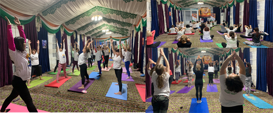 <h2>Yoga demonstration event organized as part of iconic week of Amrit Mahotsav celebrations (November 29, 2021)