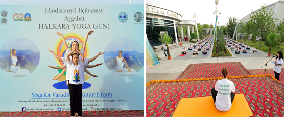 <h2>Embassy celebrated 9th International Day of Yoga in Ashgabat(June 21, 2023)
