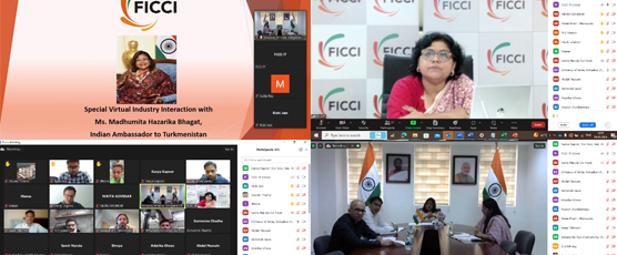<h2>FICCI organized Special Virtual Industry  Interaction on 29 May 2024 between Industry members and Embassy of India in Ashgabat to discuss business opportunities & potential of bilateral trade and investment in Turkmenistan .....