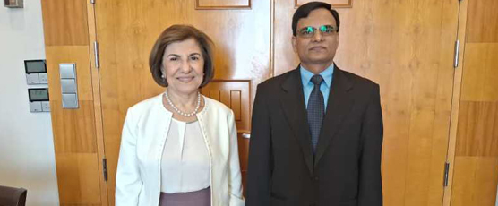 Ambassador Dr. Irshad Ahmad called on Dr. Bouthaina Shaaban, Political and Media Advisor at the Syrian Presidency