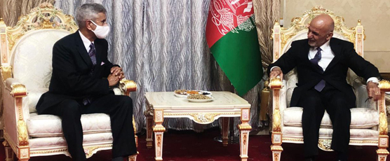 External Affairs Minister called on Afghan President H.E. Ashraf Ghani on the sidelines of Heart of Asia - Istanbul Process (HoA-IP) on Afghanistan in Dushanbe.