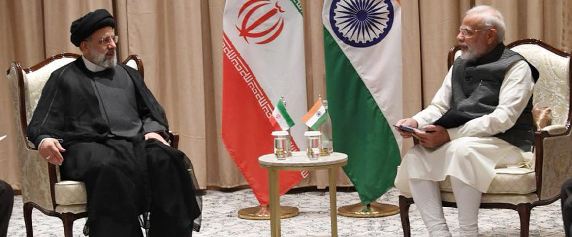 PM Narendra Modi met President Ebrahim Raisi of Iran on sidelines of the SCO Summit in Samarkand, 16 September 2022