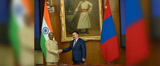Shri Om Birla, Hon'ble Speaker met H.E. G. Zandanshatar, Speaker of the State Great Hural of Mongolia, during his official visit to Mongolia, on 7 July 2023 to discuss parliamentary partnership and concluded 2 MoUs on further .....